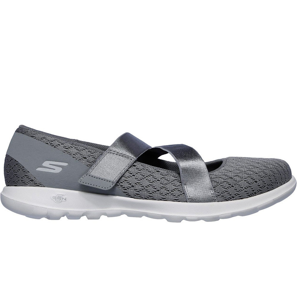 Skechers Go Walk Lite gris zapatilla mujer | Forum Sport