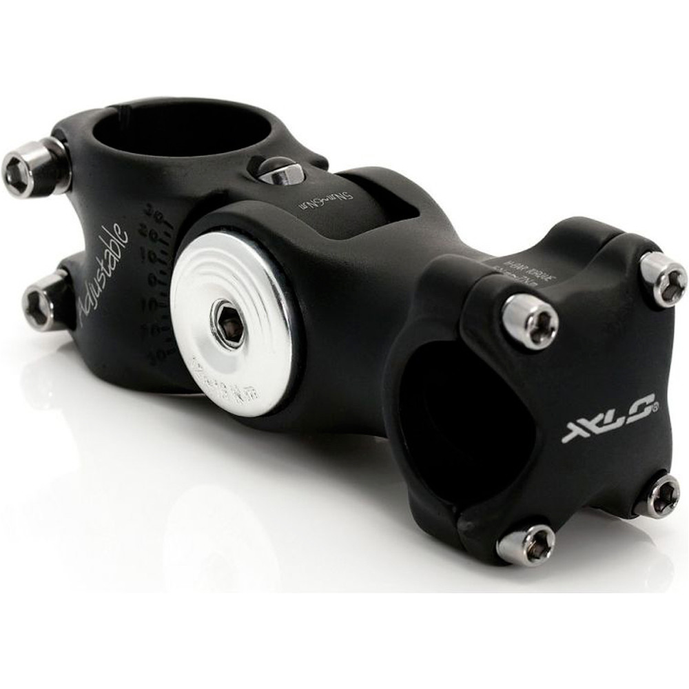 Xlc potencias bicicleta XLC ST-M02 POT.AJUST.AHEAD 25.4MM 1-1/8 NEGR.128MM vista frontal