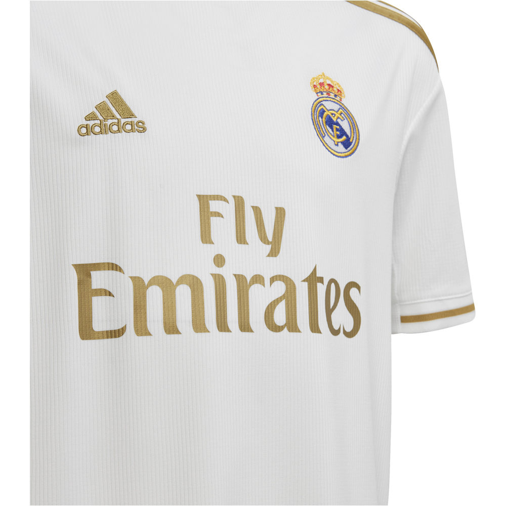 adidas Real Madrid 19 Primera Equipación blanco equipación fútbol niño