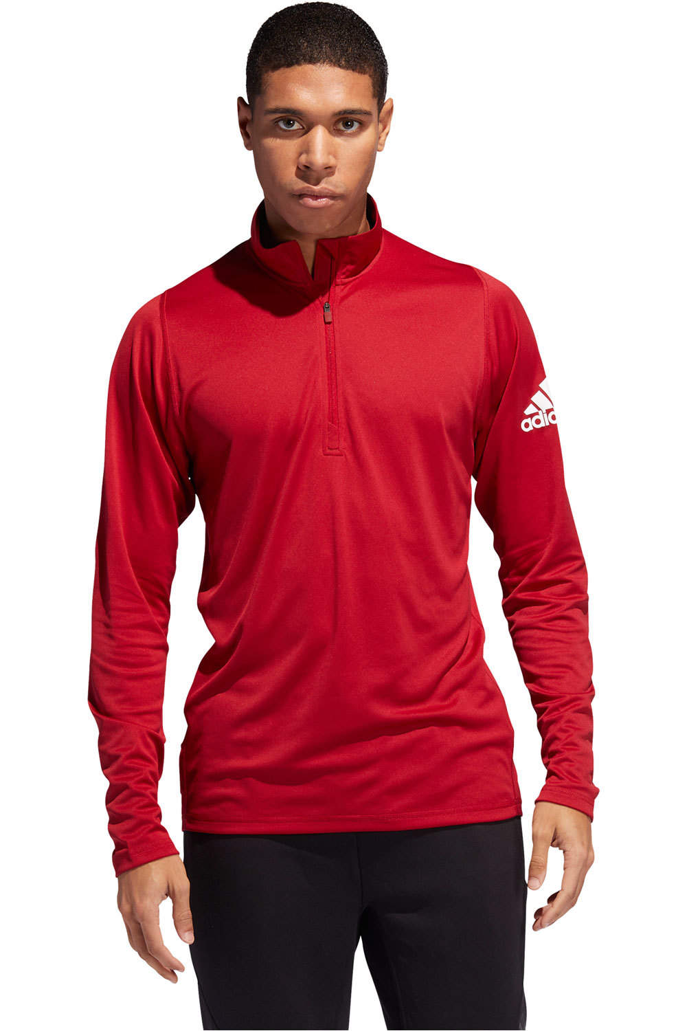 adidas camiseta técnica manga larga hombre FL_SPR X ZIP 14 vista frontal