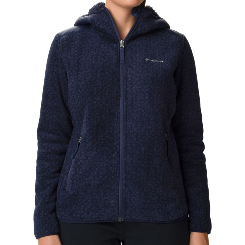 Columbia forro polar mujer Winter Pass Print Fleece Full Zip vista frontal