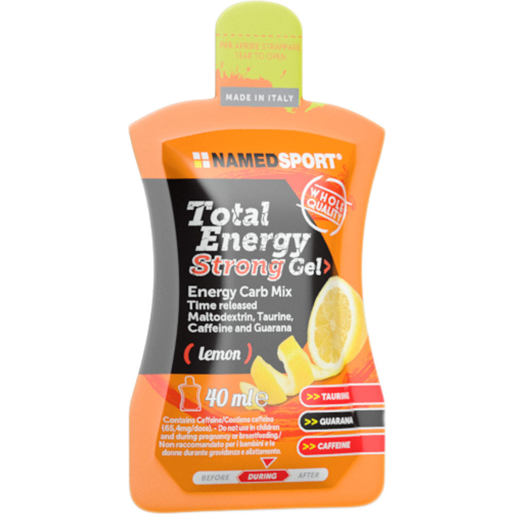 Named energía instantánea TOTAL ENERGY STRONG GEL LIMON 40ML vista frontal