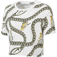 Nike camiseta manga corta mujer W NSW TEE GLAM DUNK CROP vista frontal