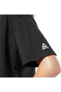 Reebok camiseta manga corta mujer Linear Logo Crop Tee 03