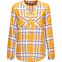 Esprit camisa manga larga mujer _EDC_HerringboneChec vista frontal