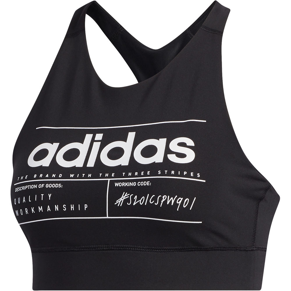 adidas sujetadores deportivos W BB BRA TOP vista frontal