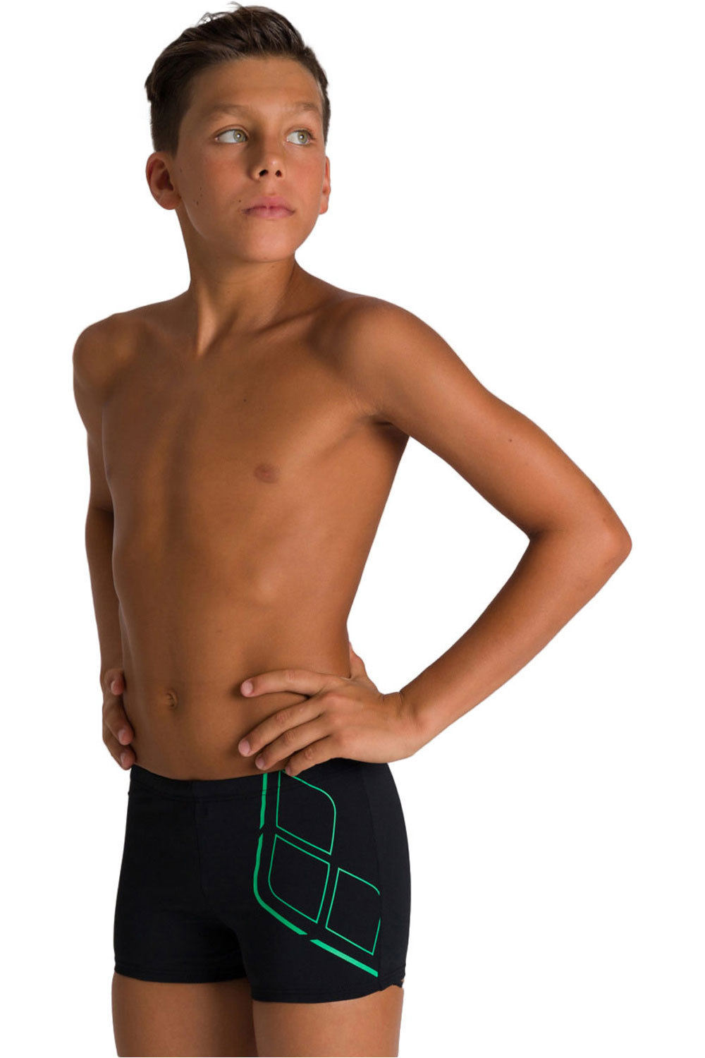 Arena bañador natación niño MINISHORT ESSENTIALS JR vista frontal