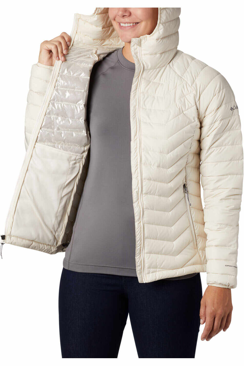 Columbia chaquetas mujer Powder Lite Hooded Jacket vista detalle