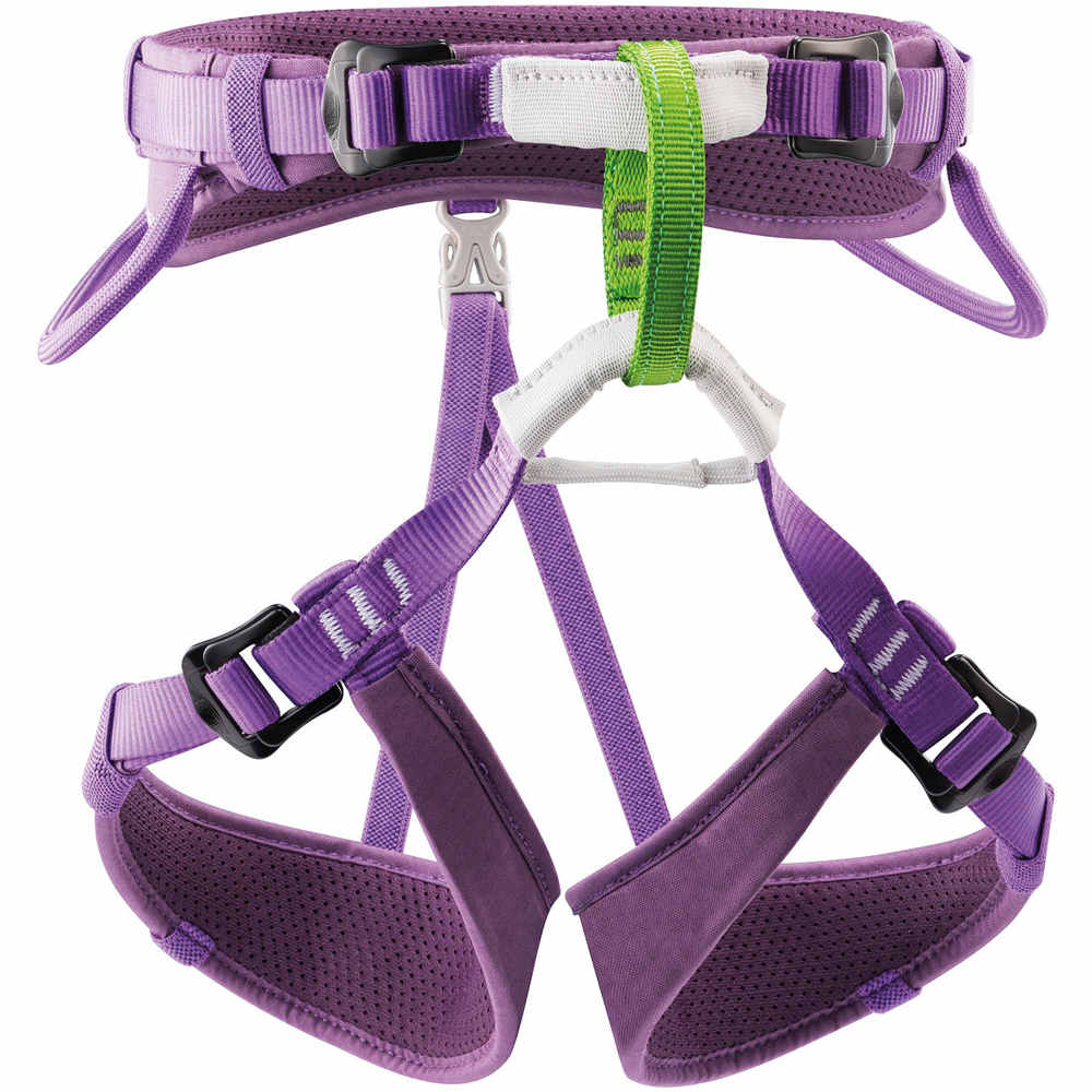 Petzl arnés ARNES MACCHU VIOLETA vista frontal