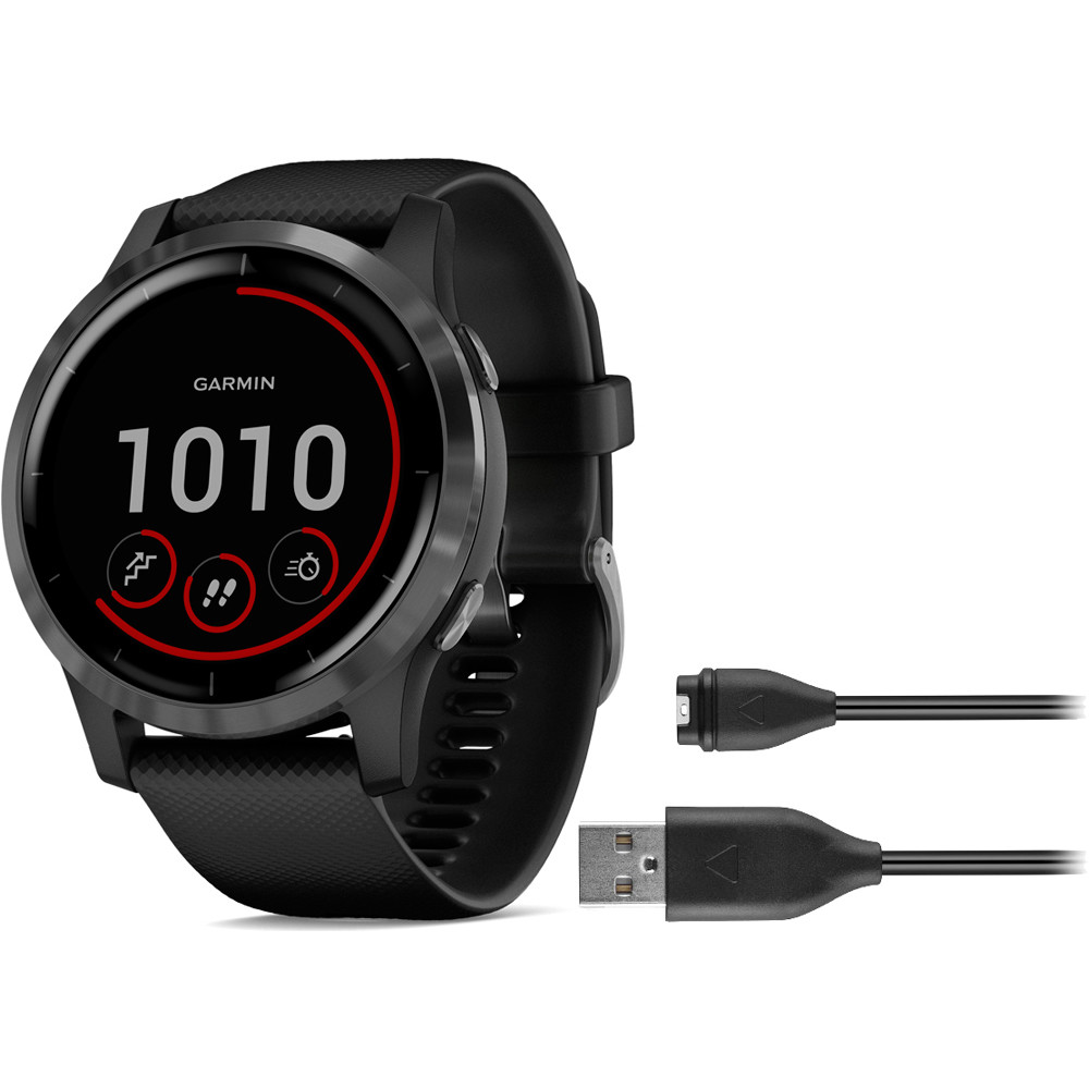 Reloj deportivo  Garmin Vivoactive 4, Pantalla táctil, Autonomía hasta 8  días, GPS, Bluetooth, Negro