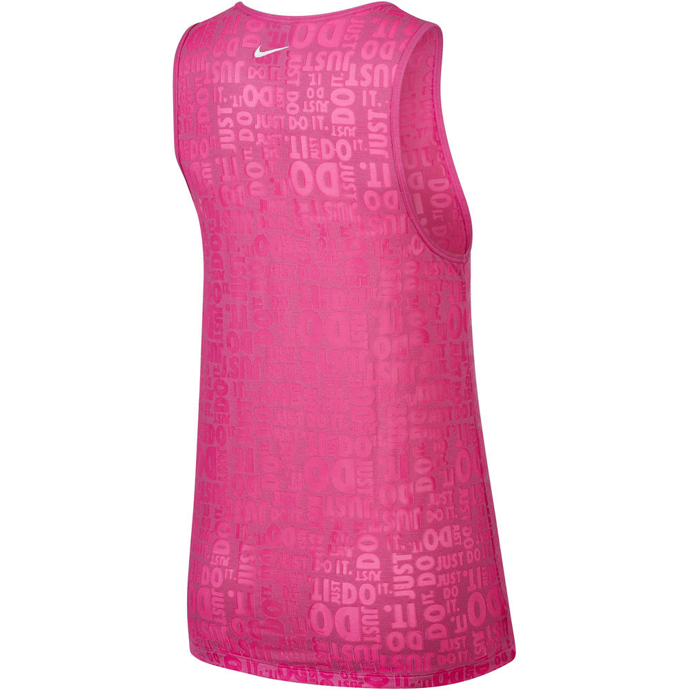 Nike camiseta tirantes fitness mujer W NP TANK JDI BURNOUT vista trasera