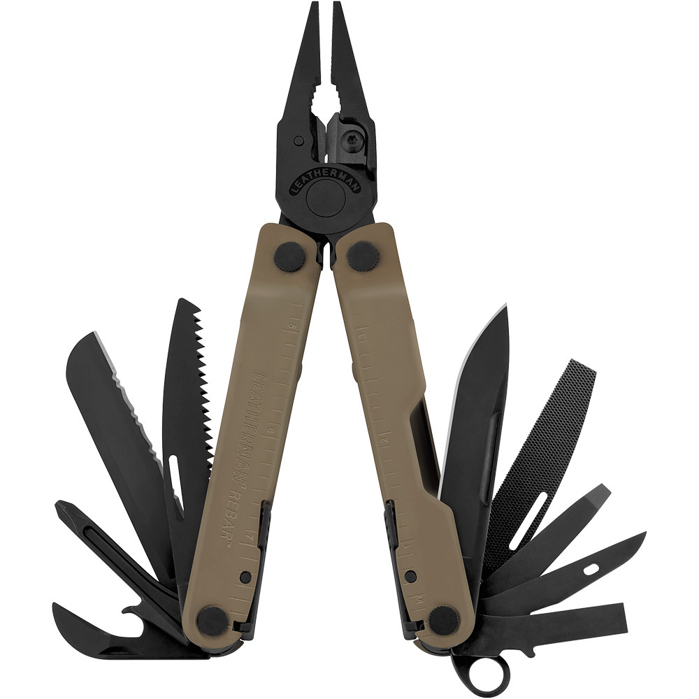 Leatherman multiherramienta REBAR COYOTE, f. nylon vista frontal