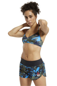 Reebok Camiseta Xfit Mujer RC Micro Bra AOP Games lateral exterior