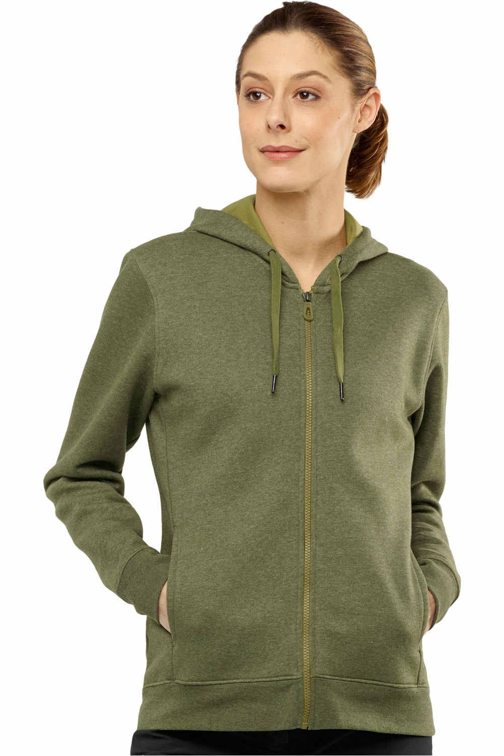 Salomon forro polar mujer SALOMON FZ HOODIE W vista frontal