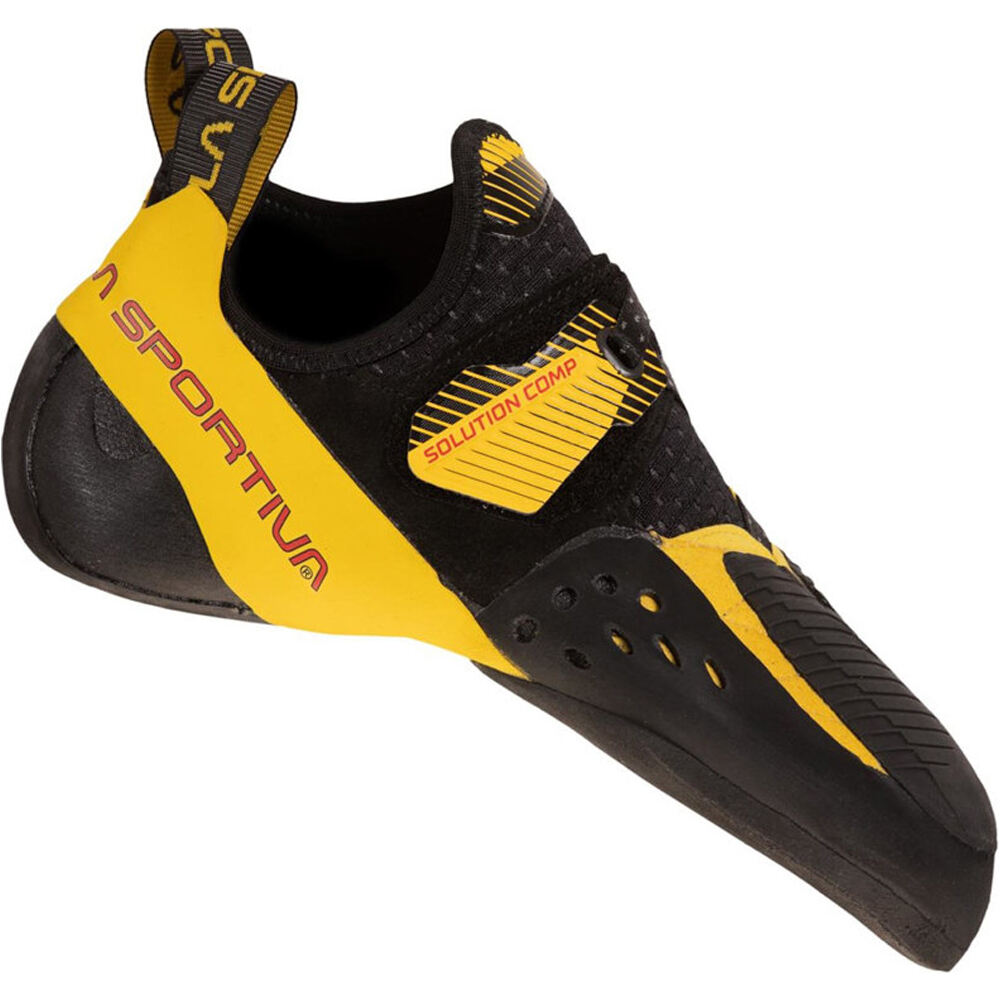 La Sportiva pies de gato Solution Comp lateral exterior