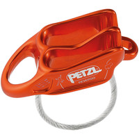 Petzl bloqueador seguridad REVERSO ASEGURADOR ROJO vista frontal