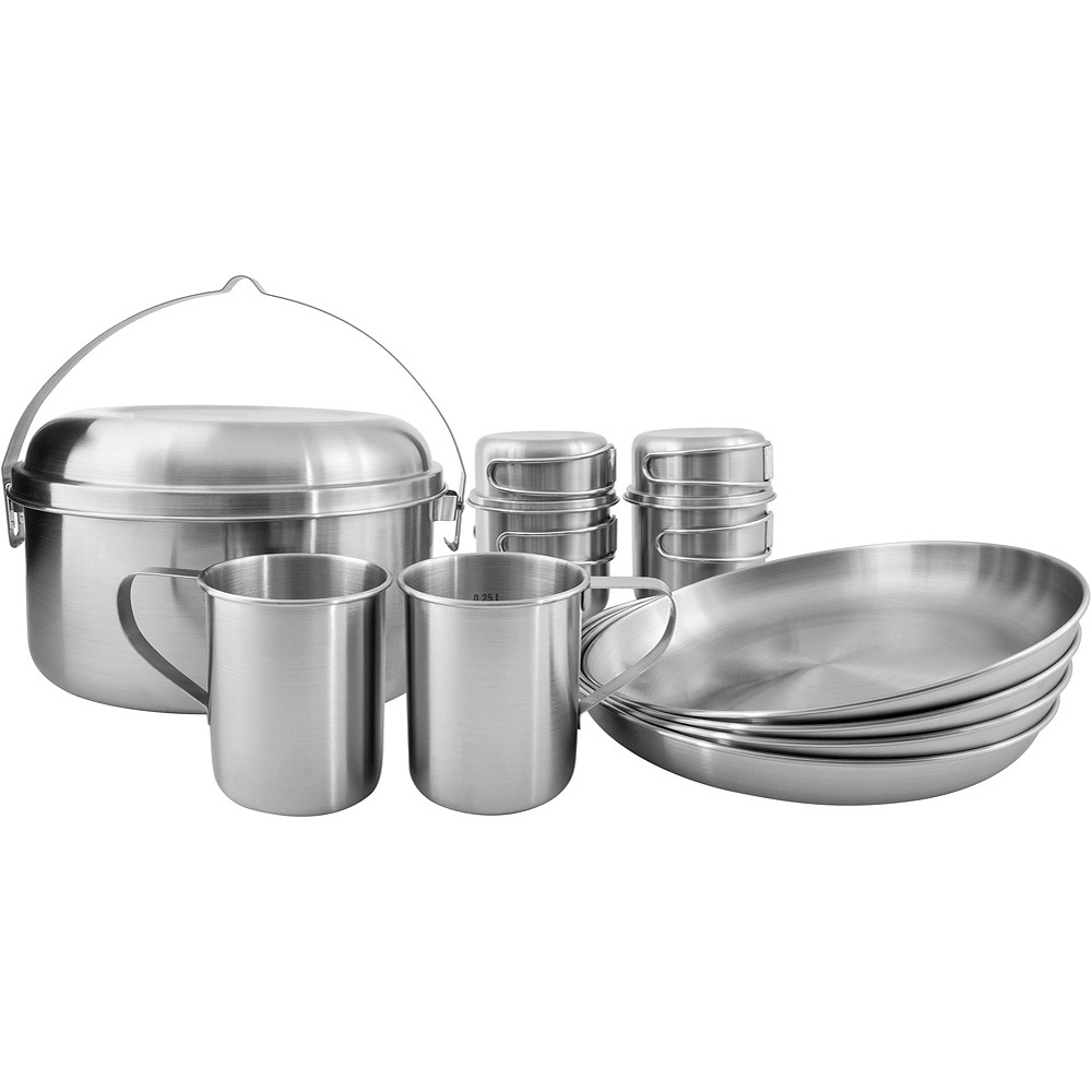 Tatonka fiambreras PICNIC SET IV batera Inox 8 piezas vista frontal