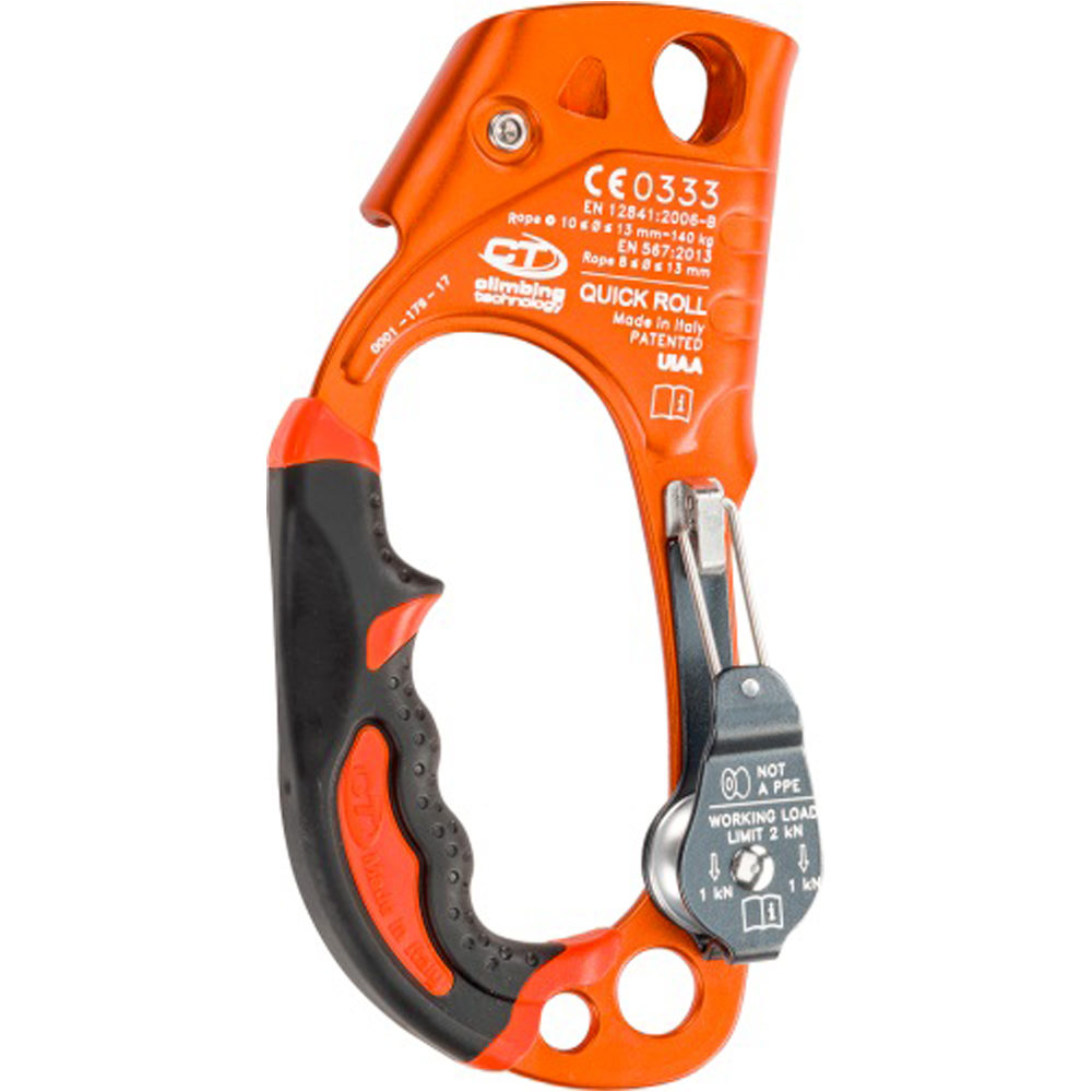 Climbing bloqueador de ascenso QUICK ROLL  Ascender + Pulley - Right vista frontal