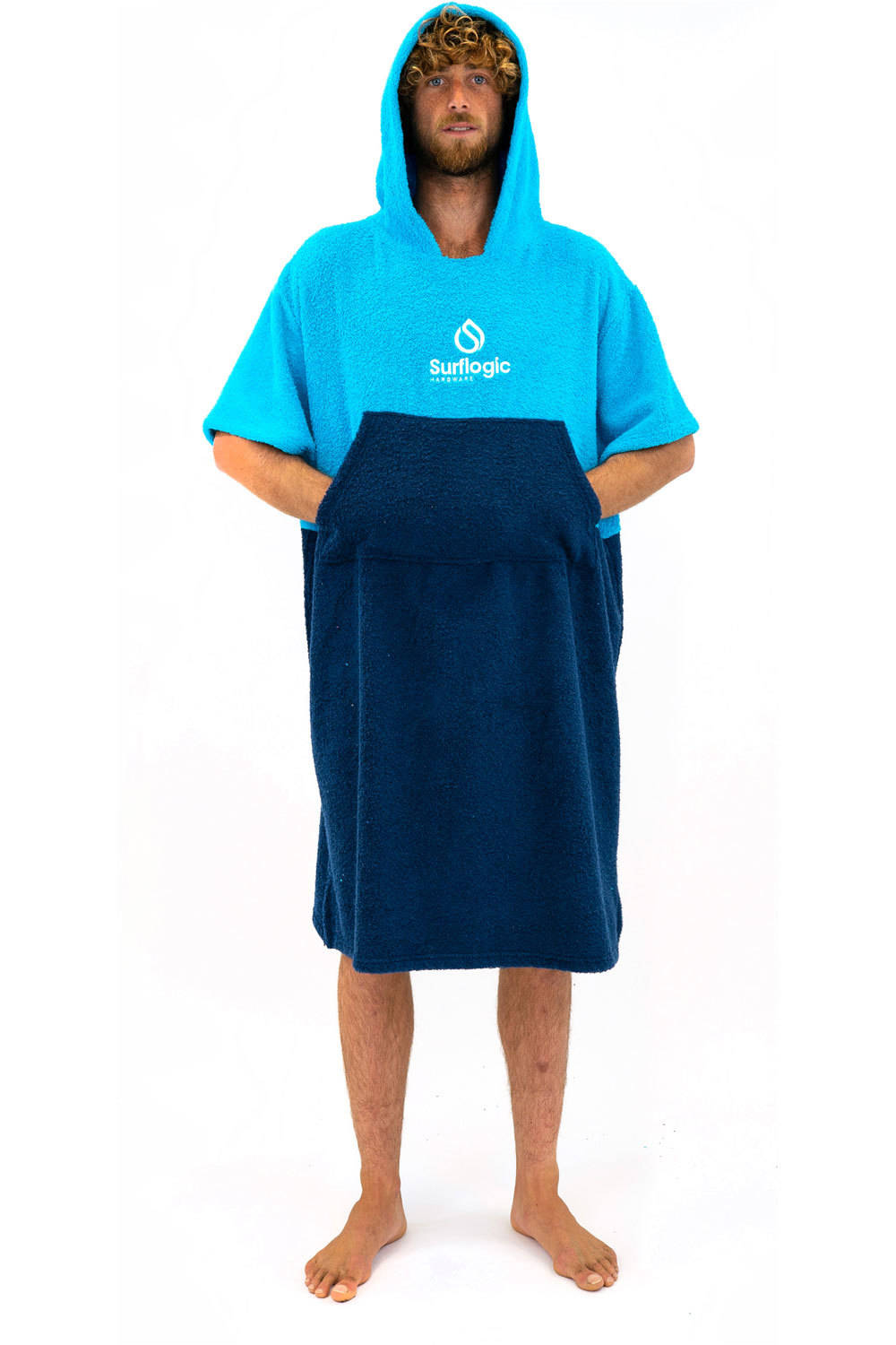 Surflogic varios surf PONCHO CYAN vista frontal