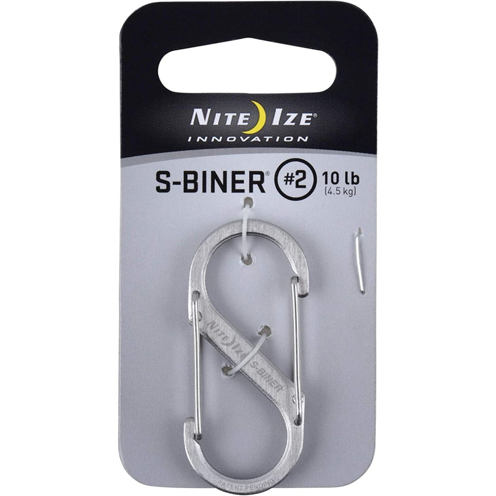 Nite Ize mosquetón auxiliar SBINER STEEL 2-ACERO INOX -MOSQUETN DE DOBLE ENTRADA- METAL 02