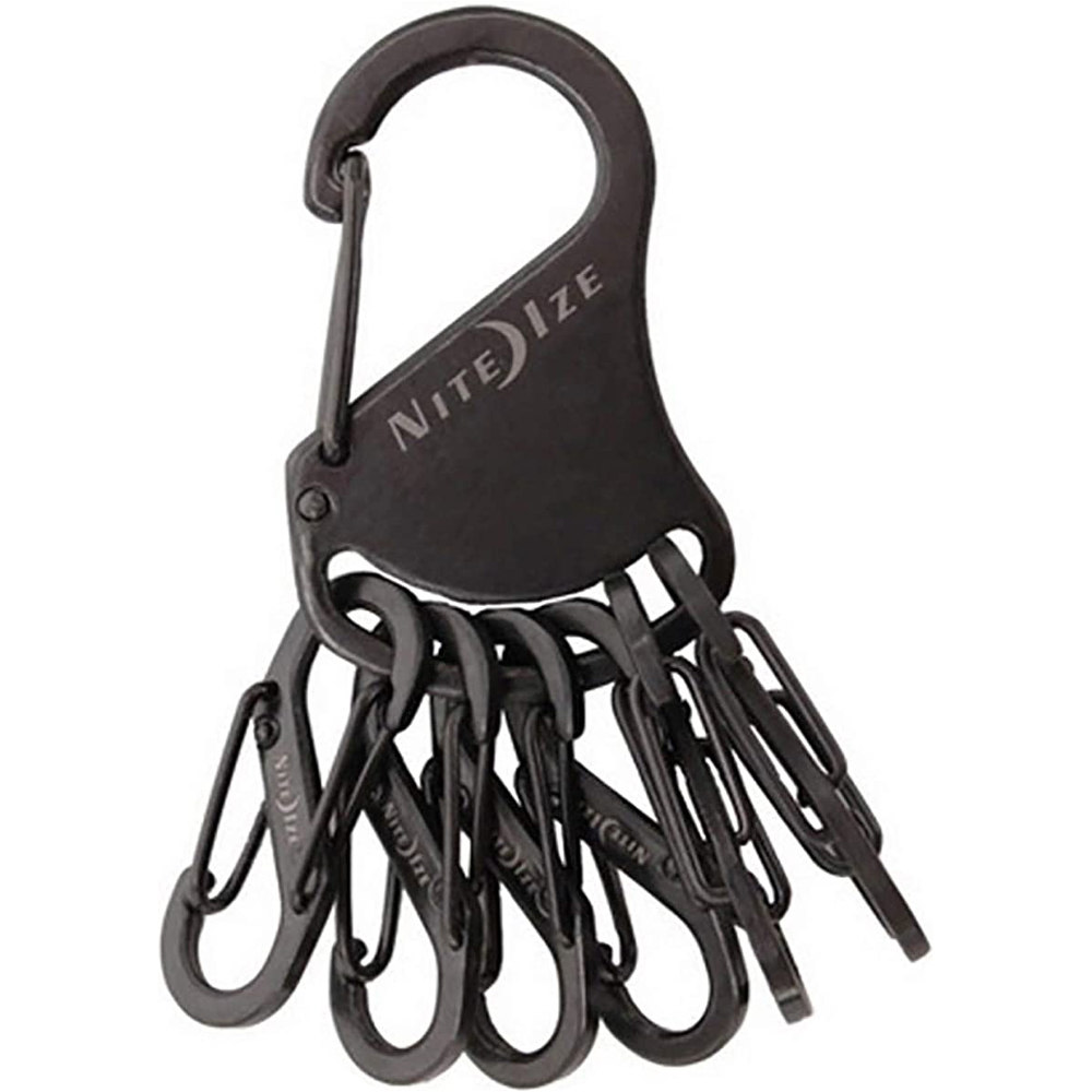 Nite Ize accesorios tiendas de campaña KEY RACK STEEL-  LLAVERO MOSQUETN CON 6 MOSQUETONES DE META vista frontal