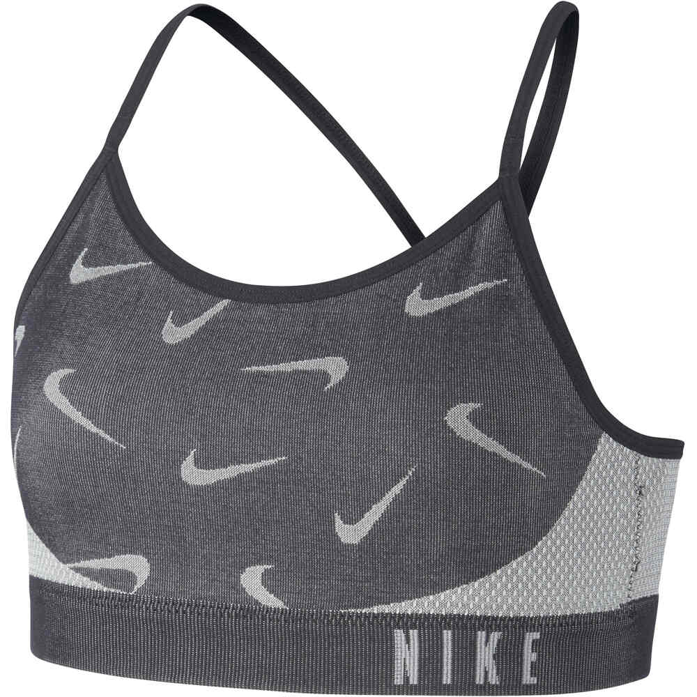 Nike camiseta manga corta niña G NK INDY SEAMLESS BRA vista detalle