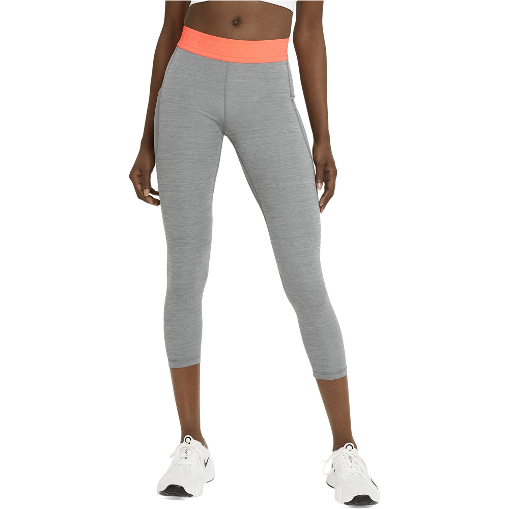 Nike pantalones y mallas largas fitness mujer W NP TIGHT 7/8 FEMME NVLTY PP2 vista frontal