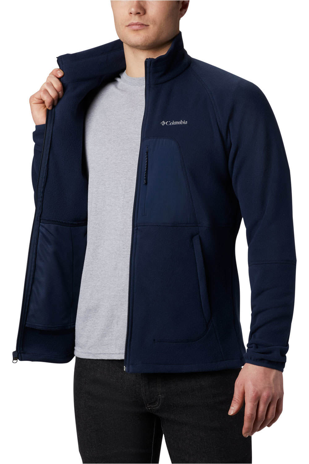 Columbia forro polar hombre Rapid Expedition  Full Zip Fleece vista detalle