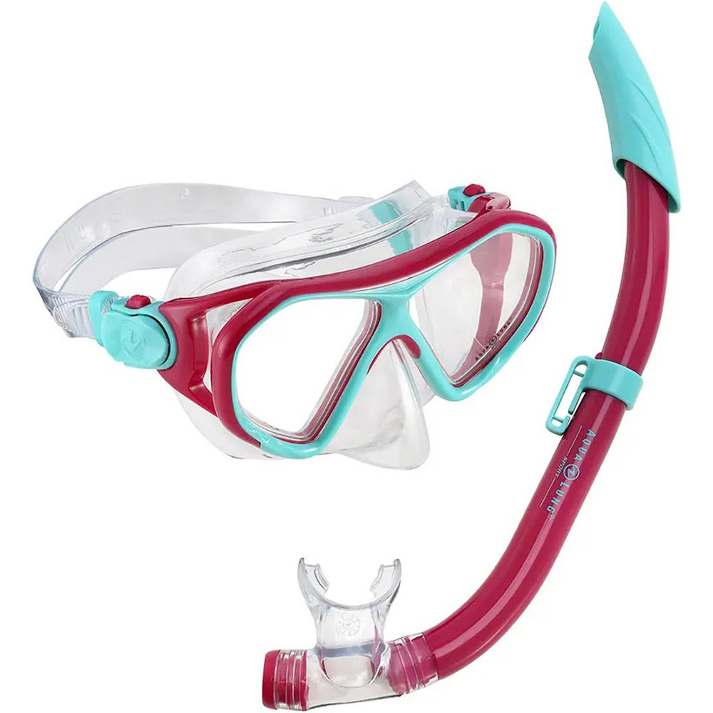 Aqualung kit gafas y tubo snorkel niño COMBO URCHIN JR vista frontal