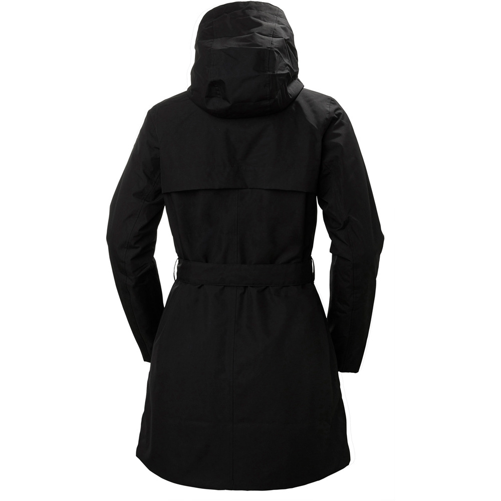 Helly Hansen chaqueta impermeable insulada mujer W WELSEY II TRENCH INSULATED vista trasera