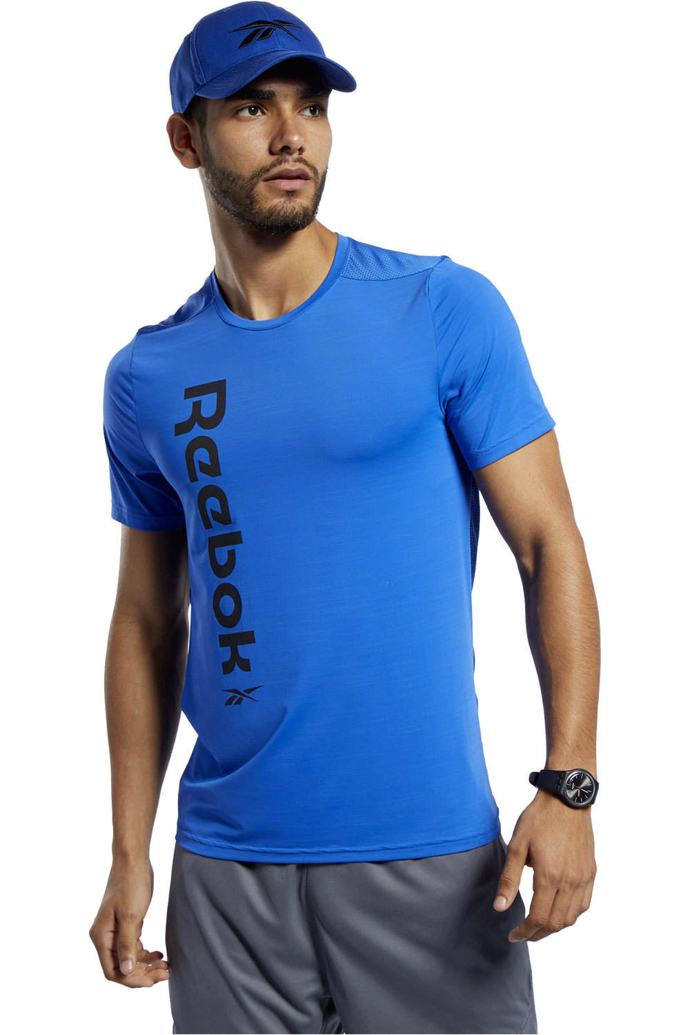 Reebok camiseta fitness hombre WOR AC GRAPHIC SS Q1 vista frontal