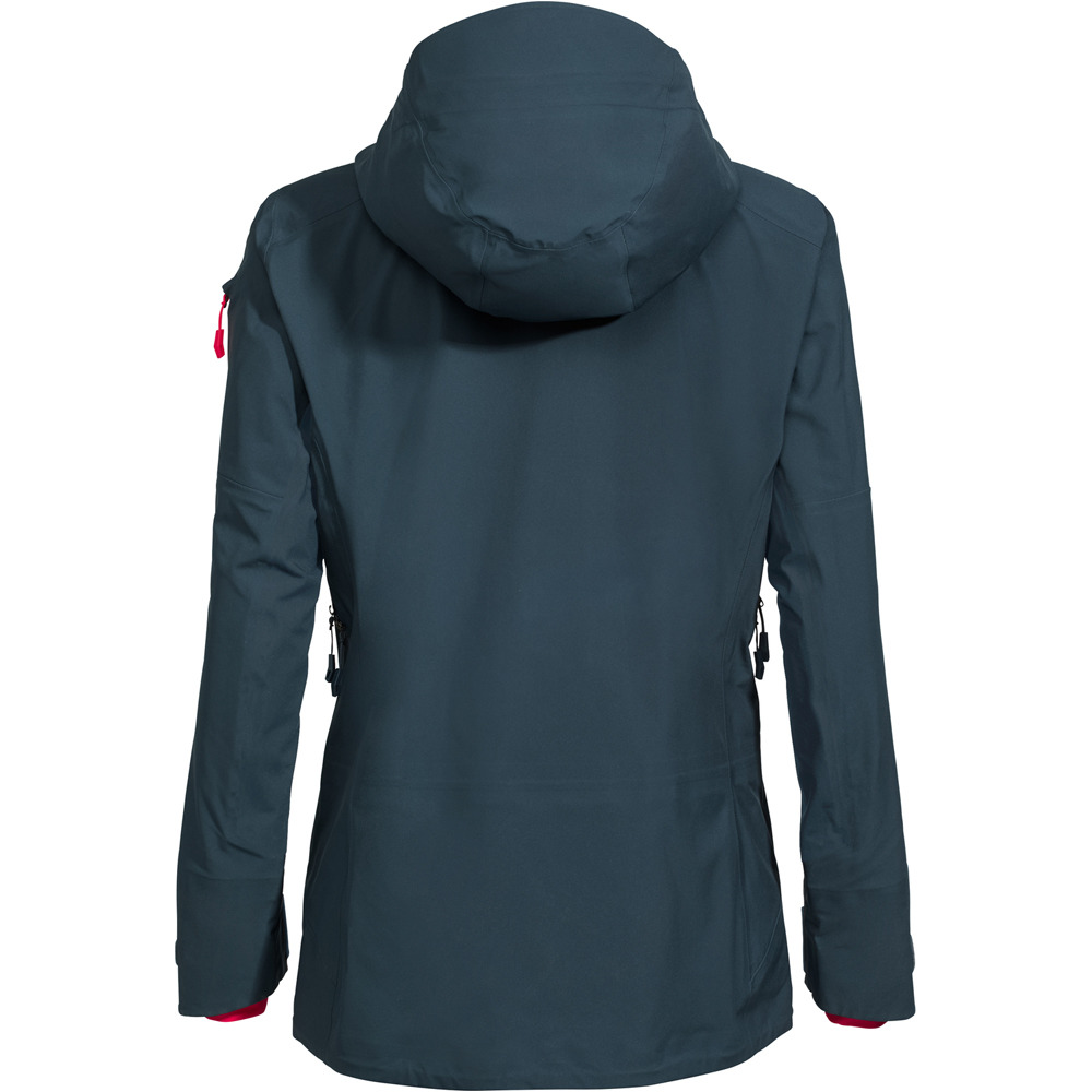 Vaude chaqueta impermeable insulada mujer Womens Back Bowl 3L Jacket III vista trasera