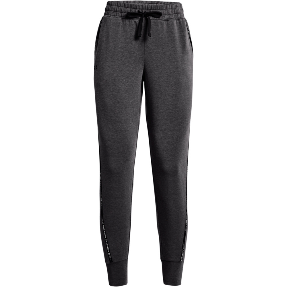 Under Armour pantalones y mallas largas fitness mujer UA Rival Terry Taped Pant vista frontal