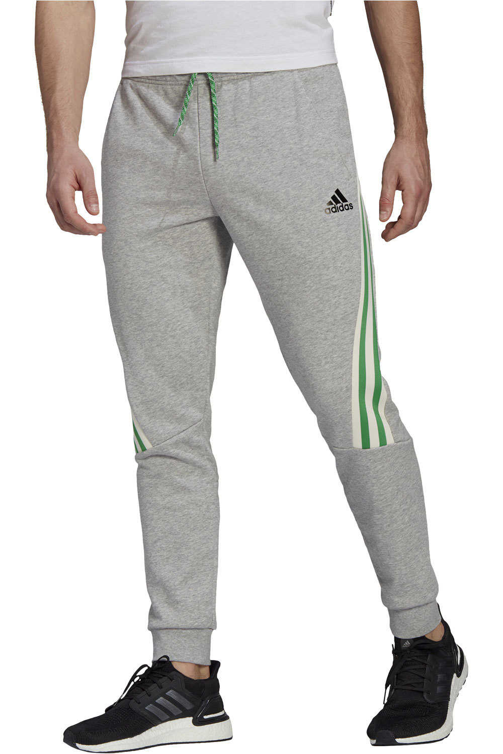 adidas pantalón hombre 3S tape FT Pant vista frontal