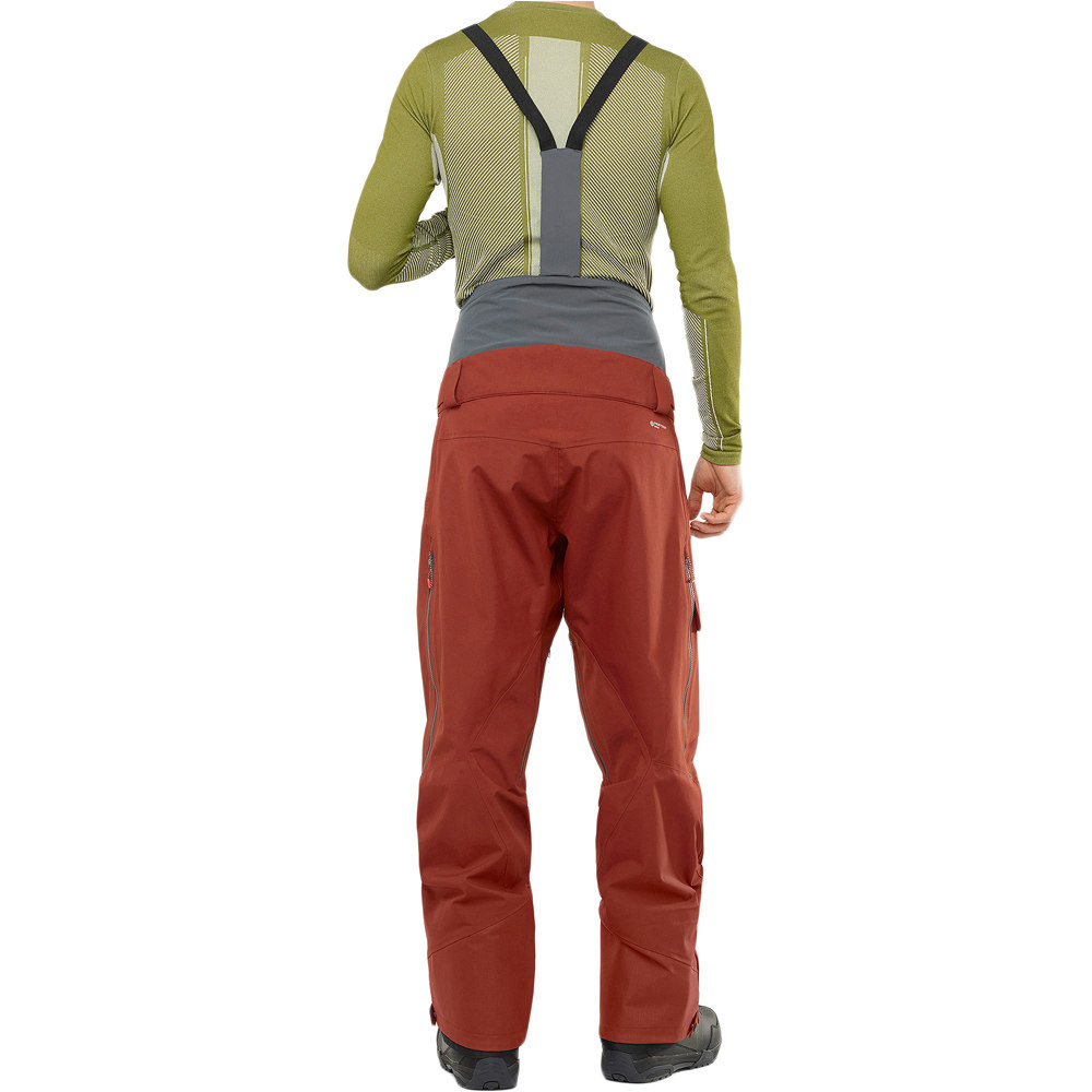 Salomon pantalones esquí hombre OUTPEAK 3L SHELL BIB PANT M vista trasera