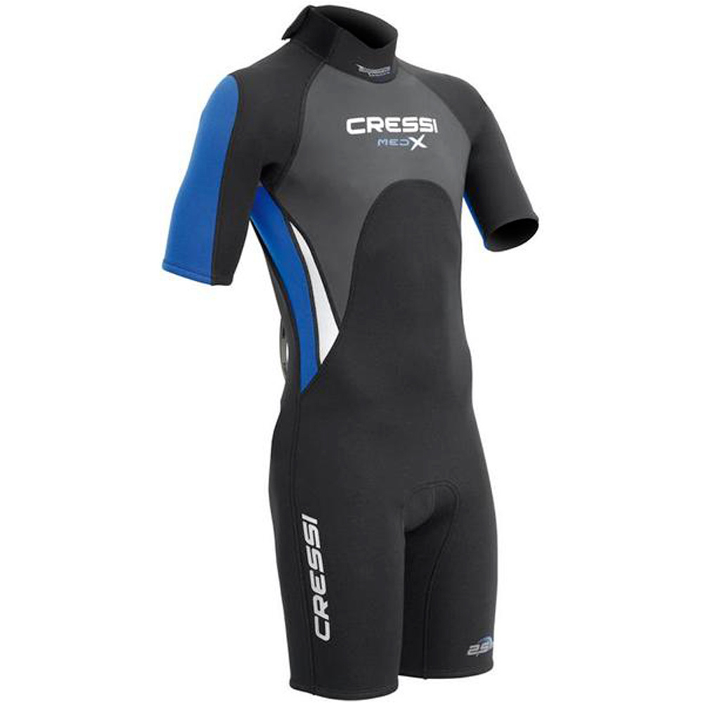 Cressi Sub traje de neopreno corto MED X HOMBRE 2,5mm NE vista frontal