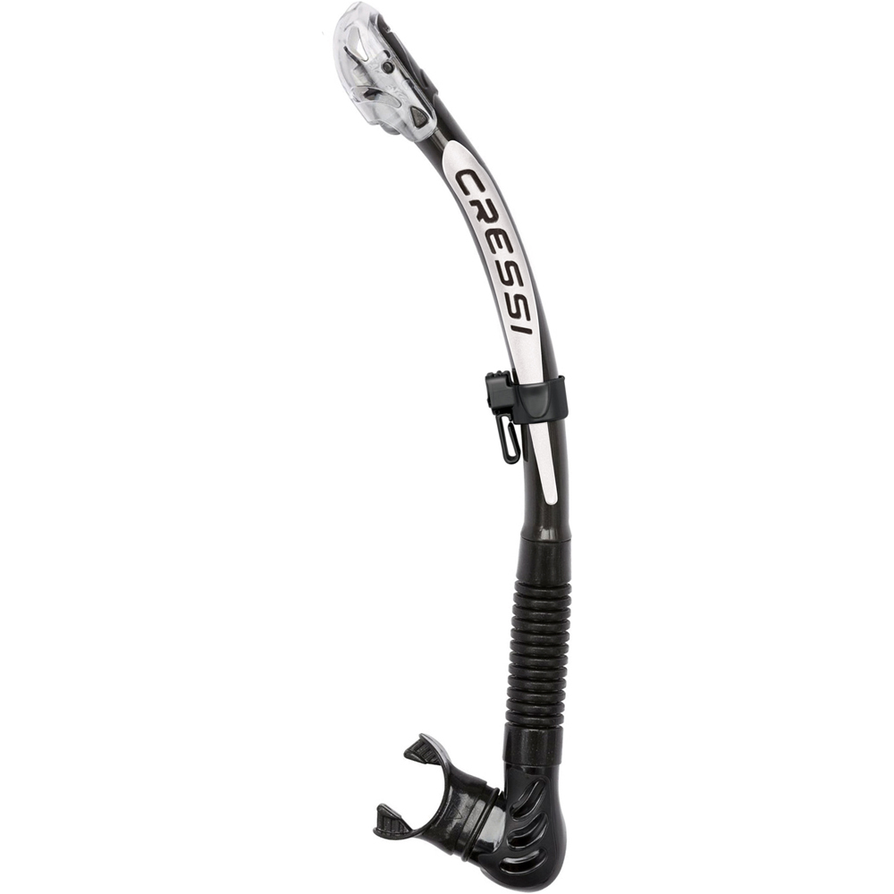 Cressi Sub tubo snorkel ALPHA ULTRA DRY NEBL vista frontal