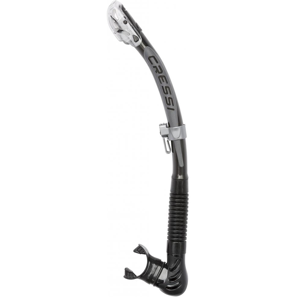 Cressi Sub tubo snorkel ALPHA ULTRA DRY NE vista frontal