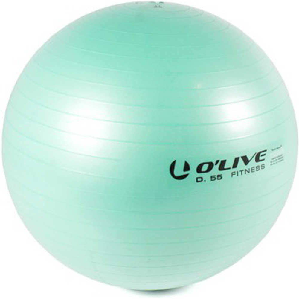 Olive balón medicinal FITNESS BALL O'LIVE, 55 cm vista frontal