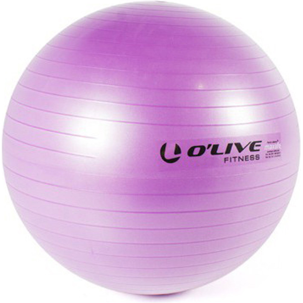 Olive balón medicinal FITNESS BALL O'LIVE, 75 cm vista frontal