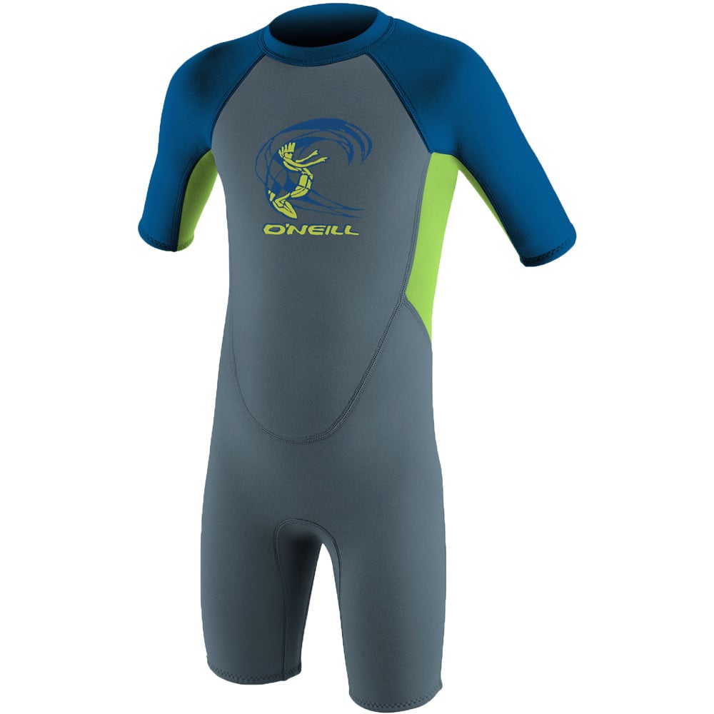 O'Neill traje de neopreno corto niño Toddler Boys Reactor-2 2mm Back Zip S/S Spring vista frontal