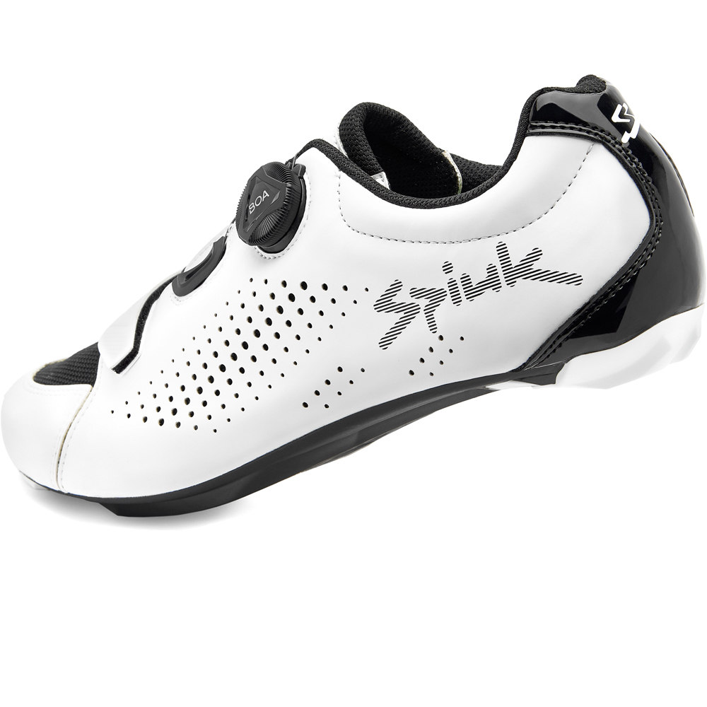 Spiuk zapatillas ciclismo carretera CARAY ROAD UNISEX BLANCO vista trasera