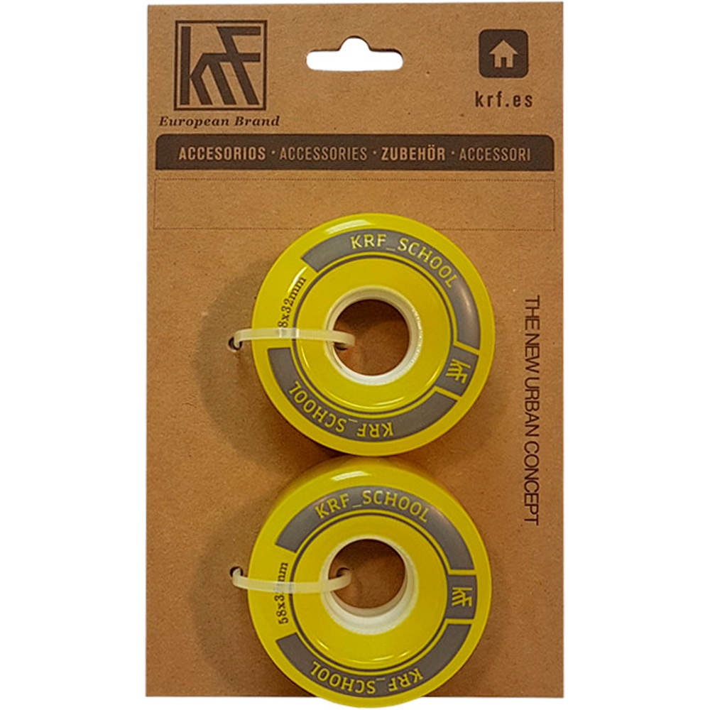 Krf ruedas skate ACC PAT RUEDAS SCHOOL PUC 58X32MM AM 2UD 01