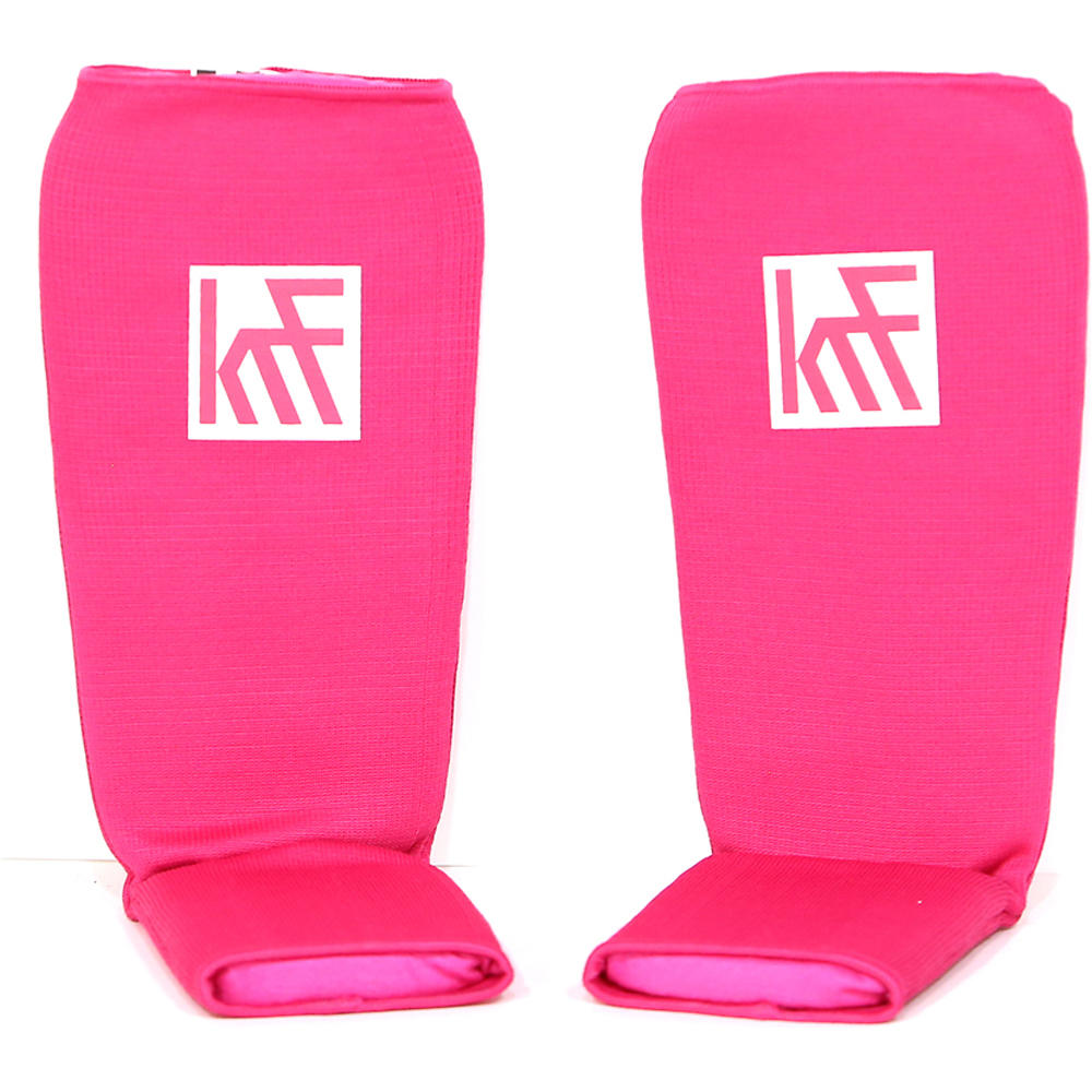 Krf espinilleras artes marciales ESPINILLERA C/ EMPEINE NYLON ROSA vista frontal