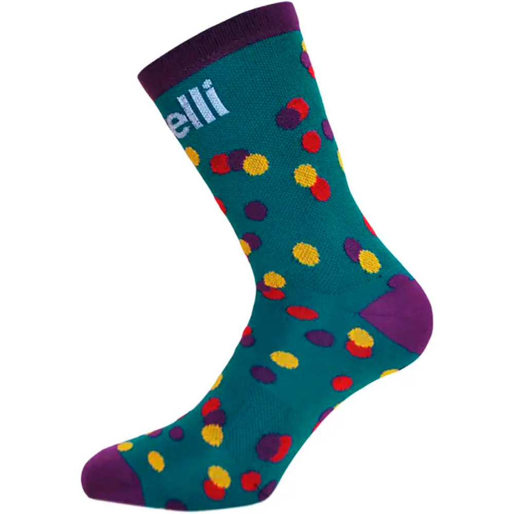 Cinelli calcetines ciclismo CALEIDO DOTS SOCKS - OTTANIO vista frontal