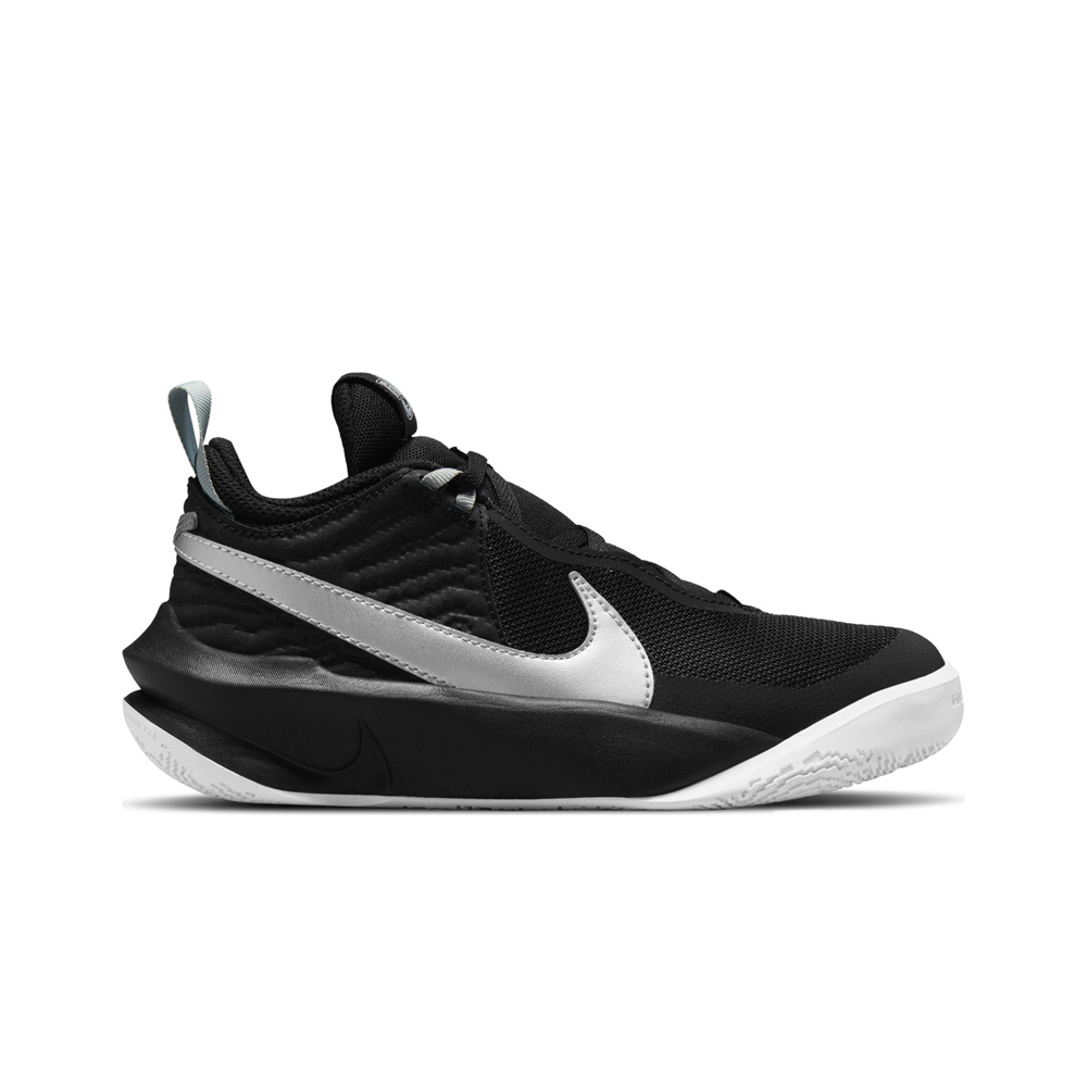 Nike zapatilla baloncesto niños TEAM HUSTLE D 10 lateral exterior