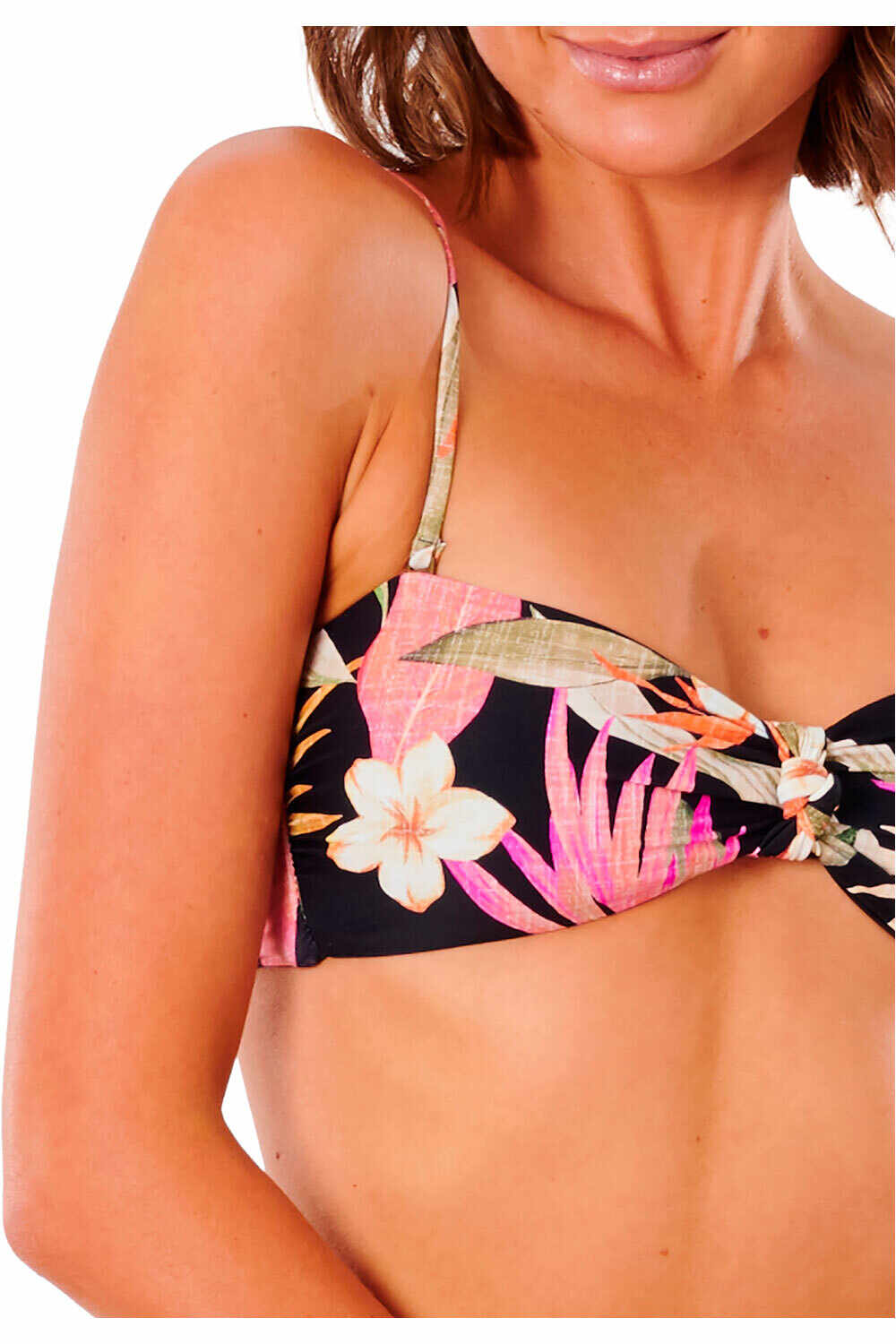 Rip Curl parte de arriba bikini NORTH SHORE KNOT BANDEAU vista frontal