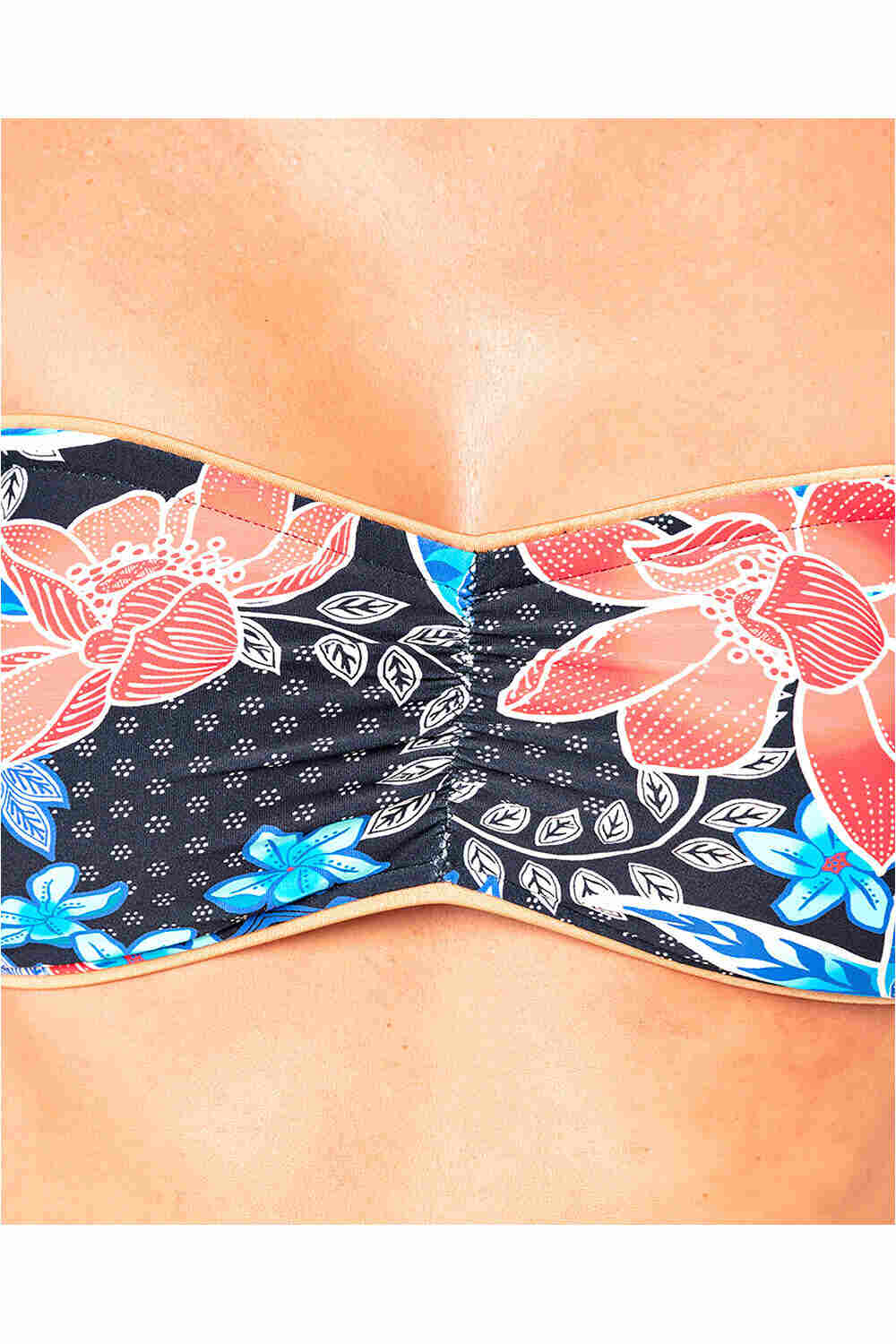 Rip Curl parte de arriba bikini STILL IN PARADISE BANDEAU vista frontal