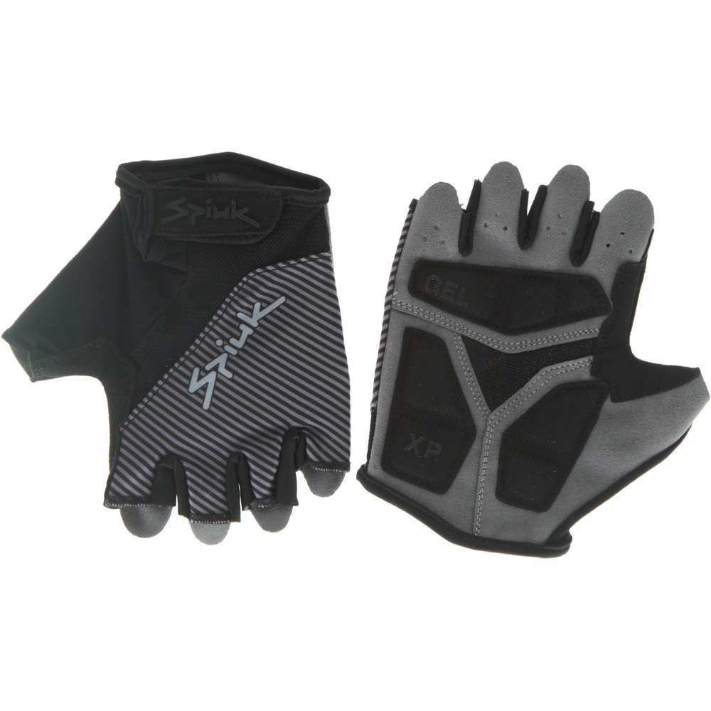 Spiuk guantes cortos ciclismo GUANTE CORTO FS XP UNISEX NEGRO/GRIS vista frontal