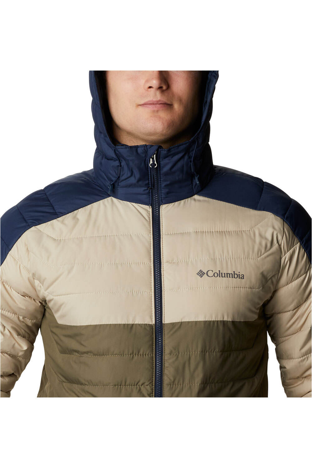 Columbia chaqueta outdoor hombre _3_Rumbling Rive Hooded Jacket vista trasera